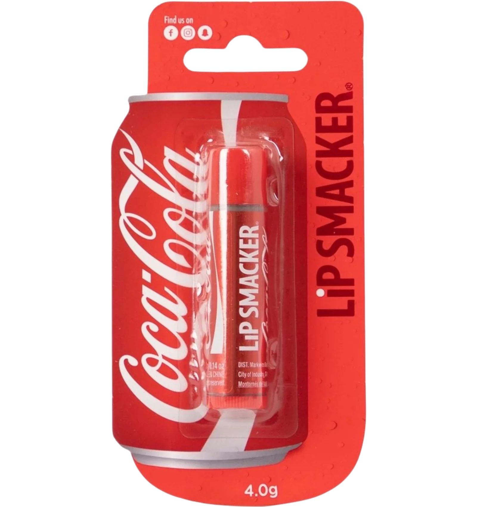 Lip Smacker Coca-Cola flavored lip balm can style four grams