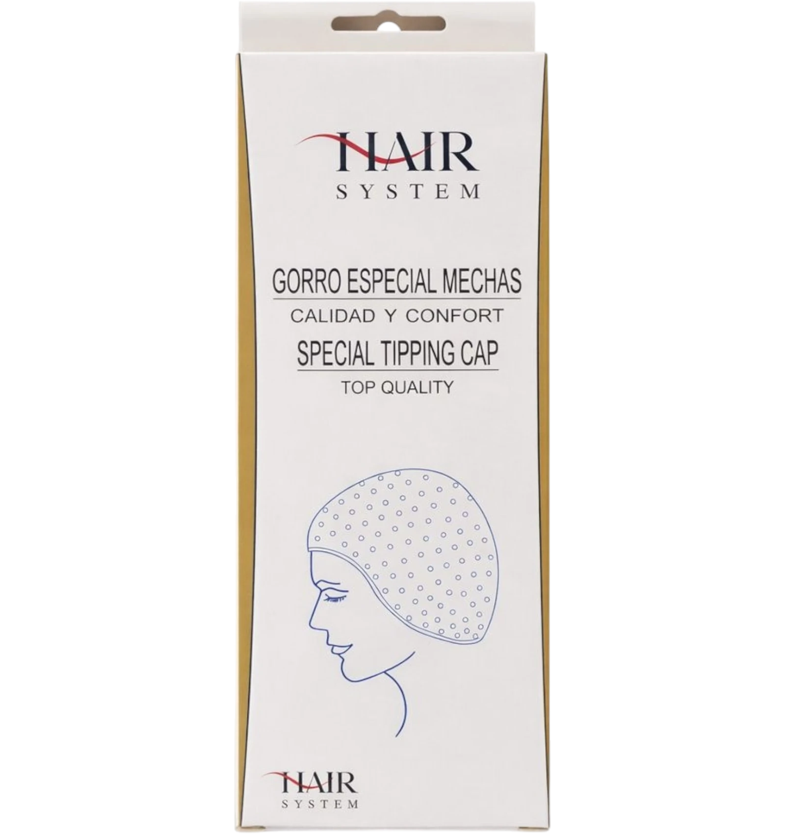 Salon System transparent mesh hair cap with elastic edge for comfortable secure fit