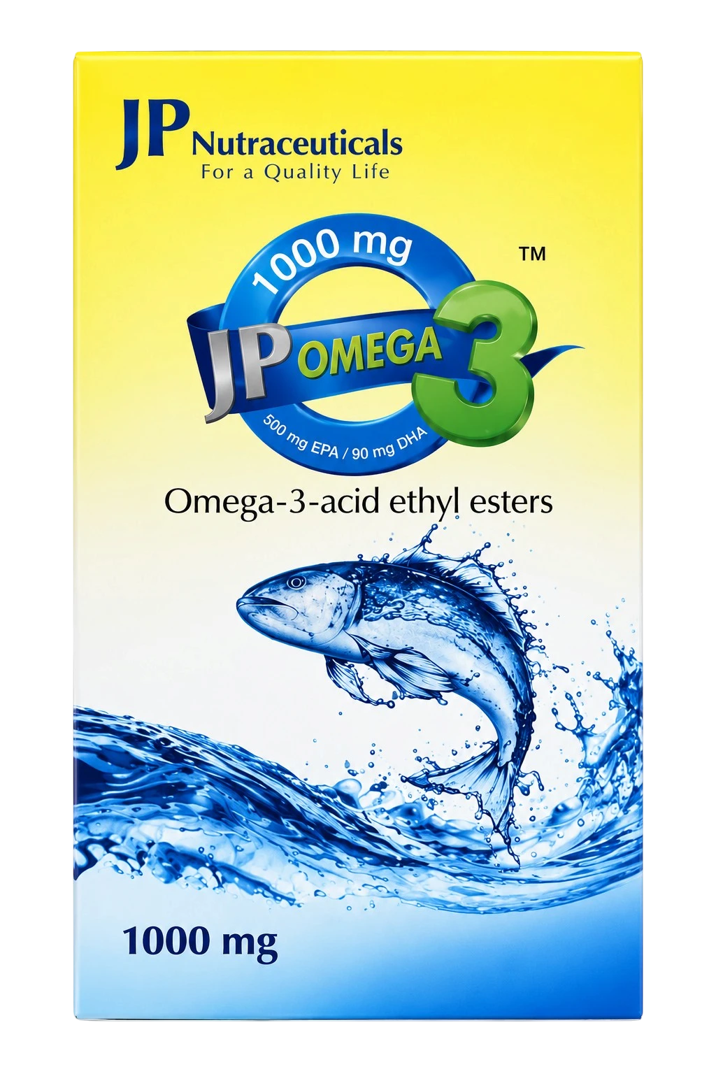 JP Omega 3 Fish Oil 1000mg Capsules support heart and brain health