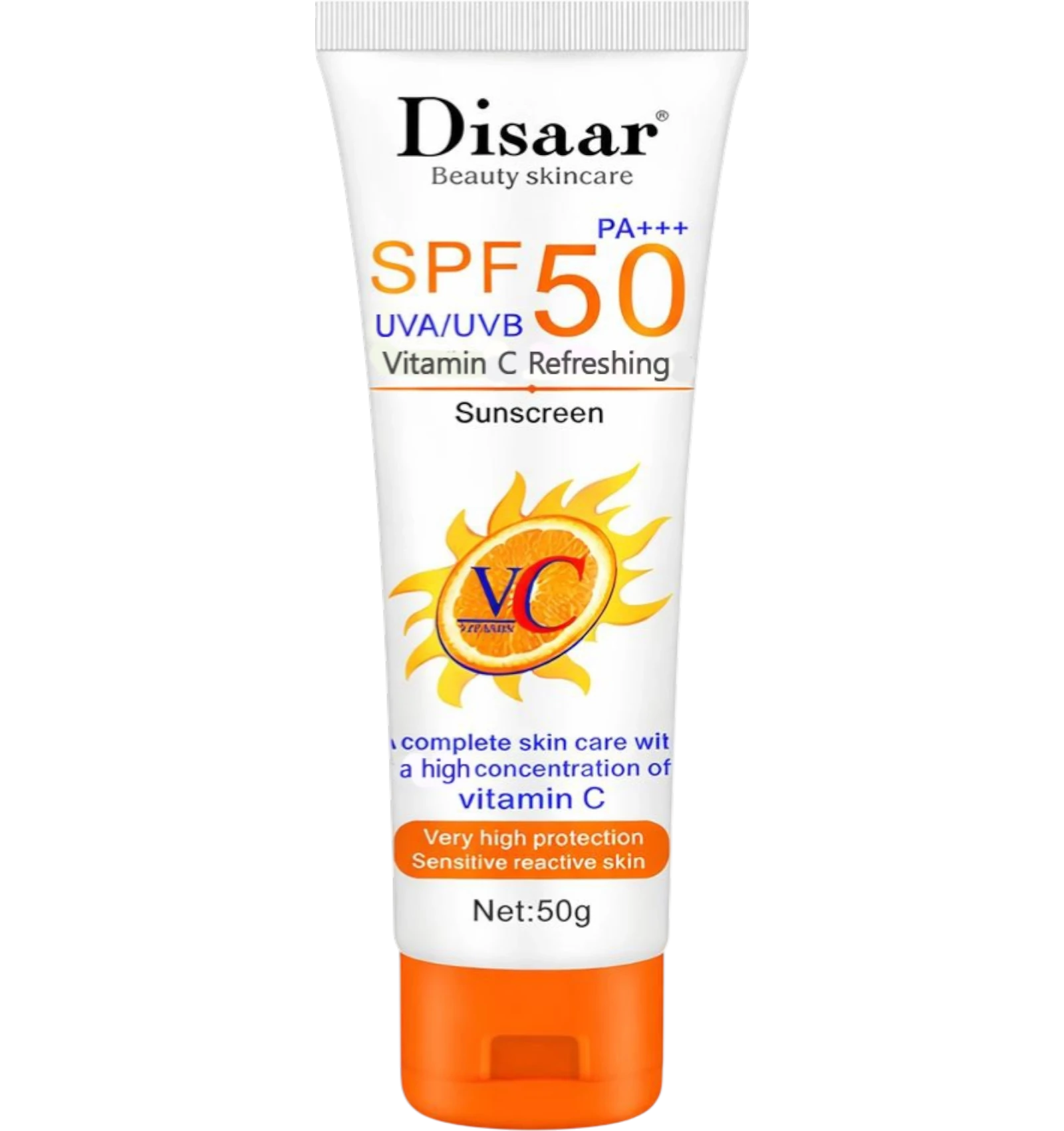 Disaar whitening sunscreen vitamin C SPF50 50 g cream
