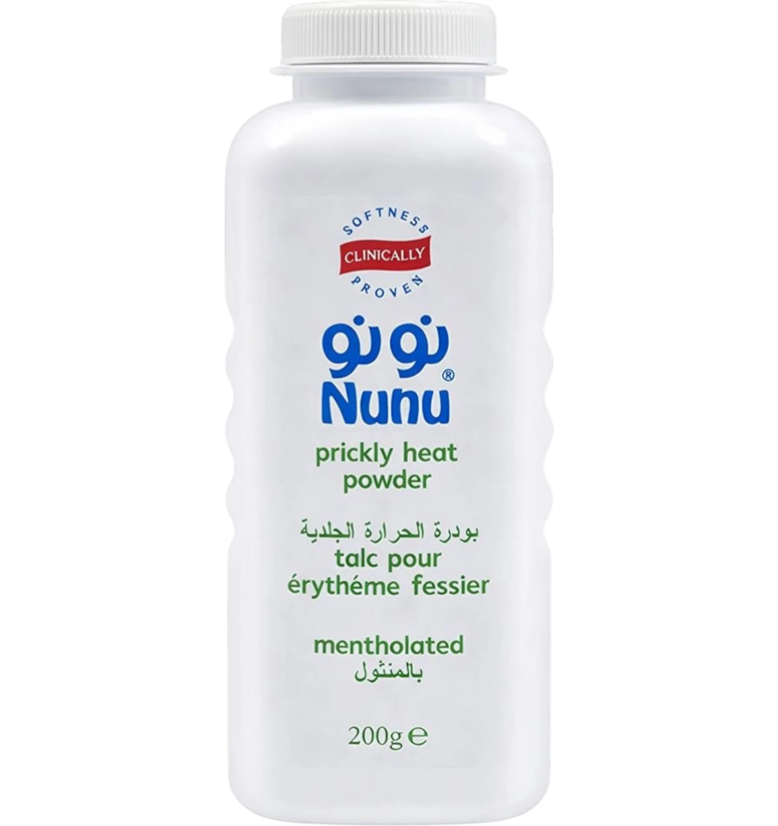 نونو بودرة الحرارة الجلدية بالمنثول 200 جم