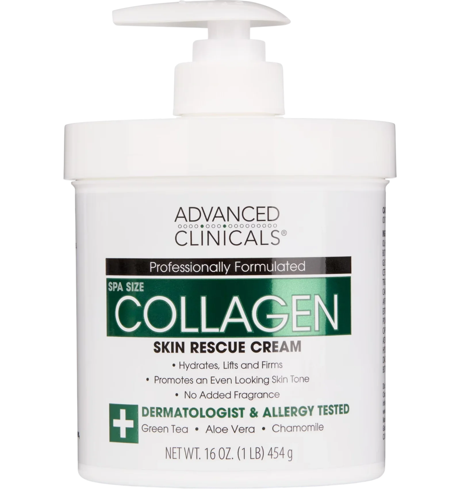 Advanced Clinicals Collagen Skin Rescue Lotion 454g