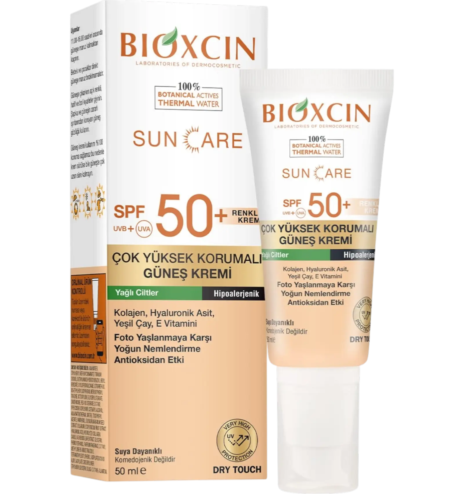Bioxcine tinted sunscreen cream SPF 50+ oily skin 50 ml