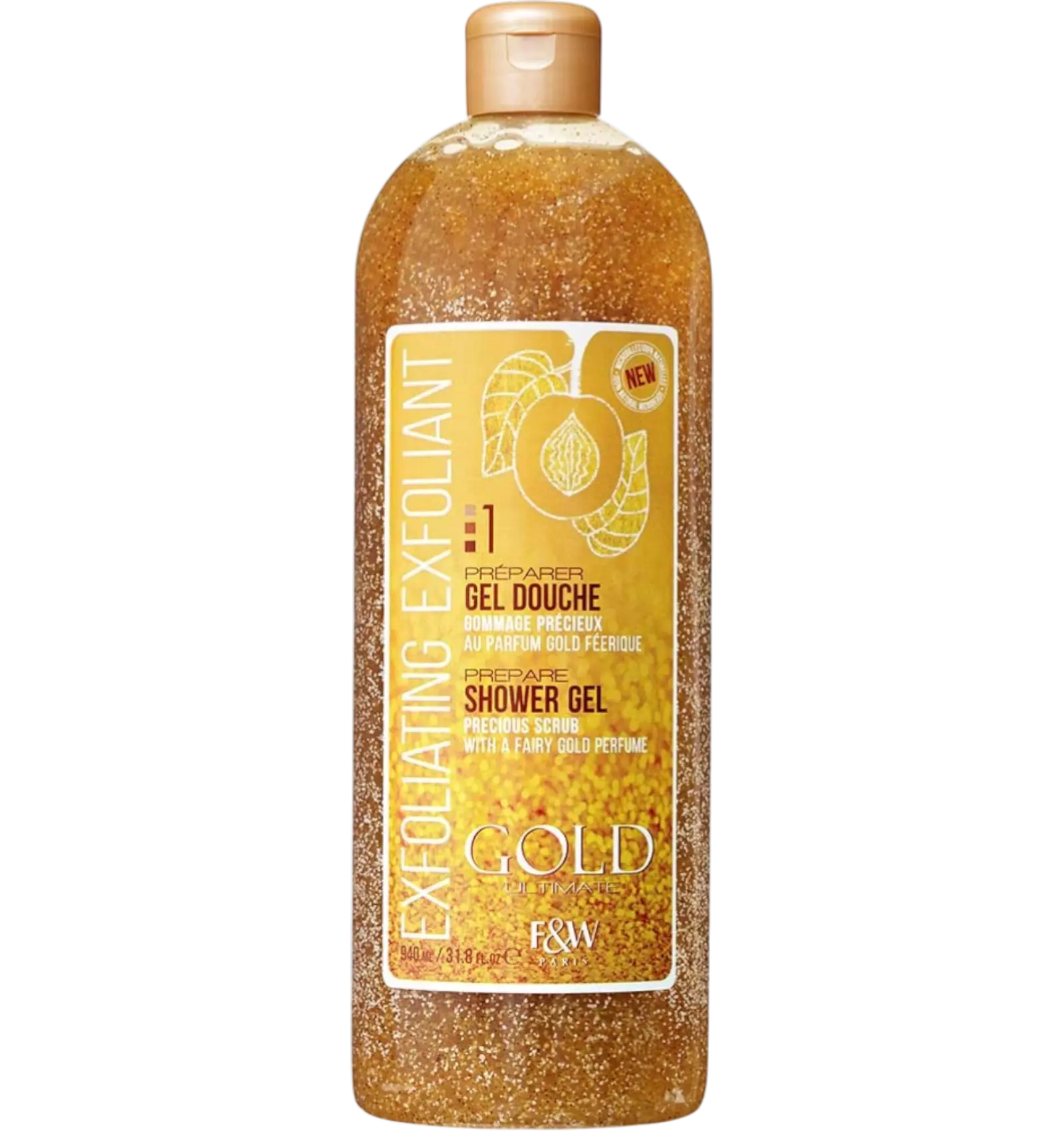 Fair & White Gold Exfoliating Shower Gel 940 ml