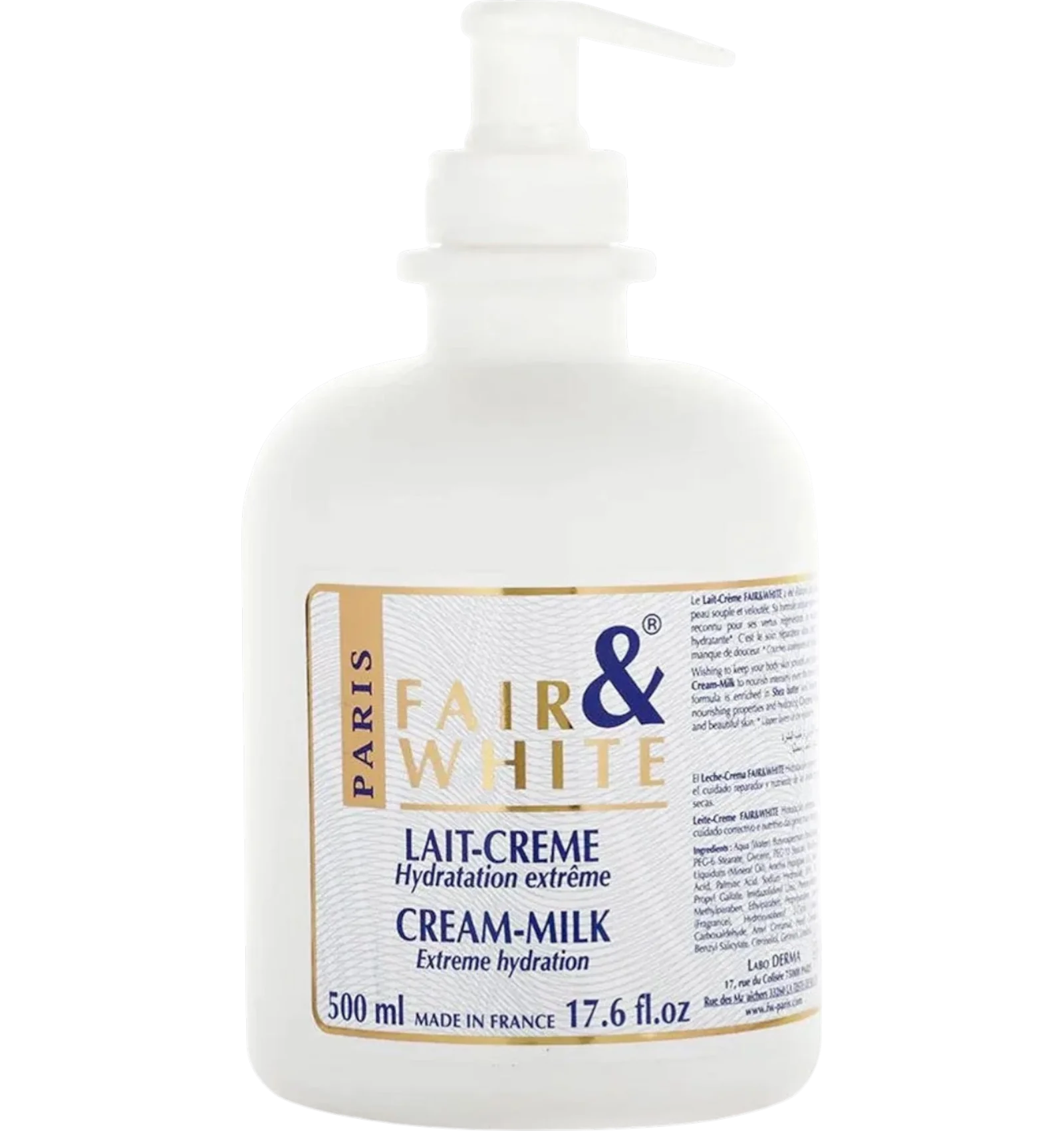Fair & White Light Moisturizing Cream-Milk 500 ml