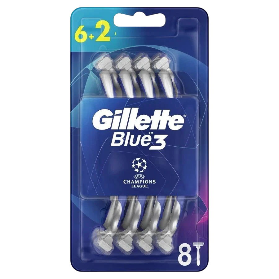 Gillette Blue 3 Sport disposable razors 8 pieces