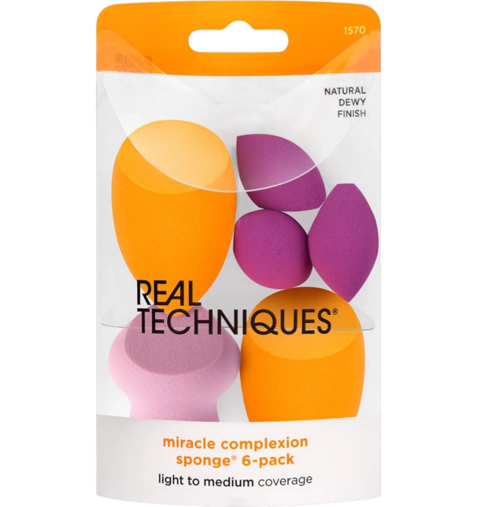 Real Techniques miracle sponge six-pack assorted