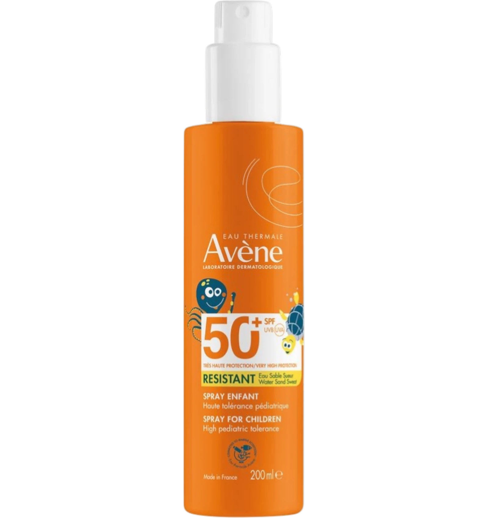 افين واقي شمس بخاخ للاطفال SPF50 200 مل
