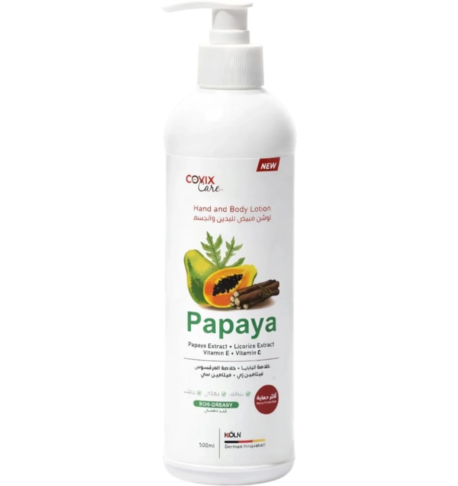 Covix Hand And Body Lotion With Papaya Extract 500 ml