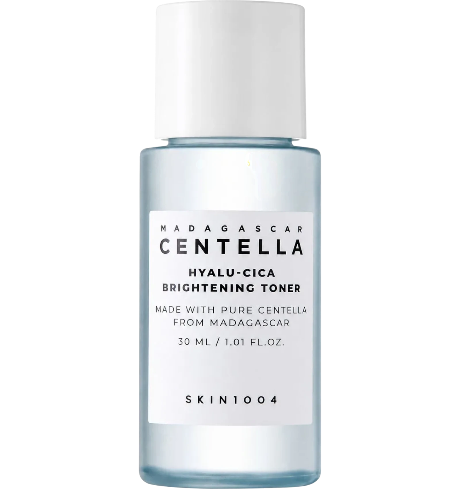 SKIN1004 Hyalu-Cica Brightening Toner 30 ml clear bottle