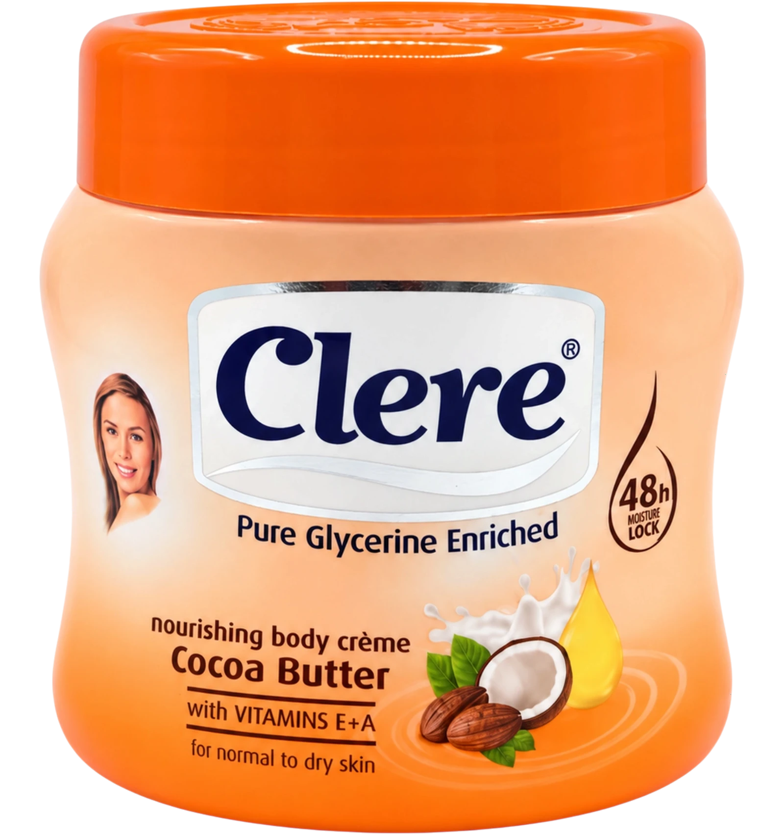 Clere Moisturizing Skin Cream With Cocoa Butter 500ml