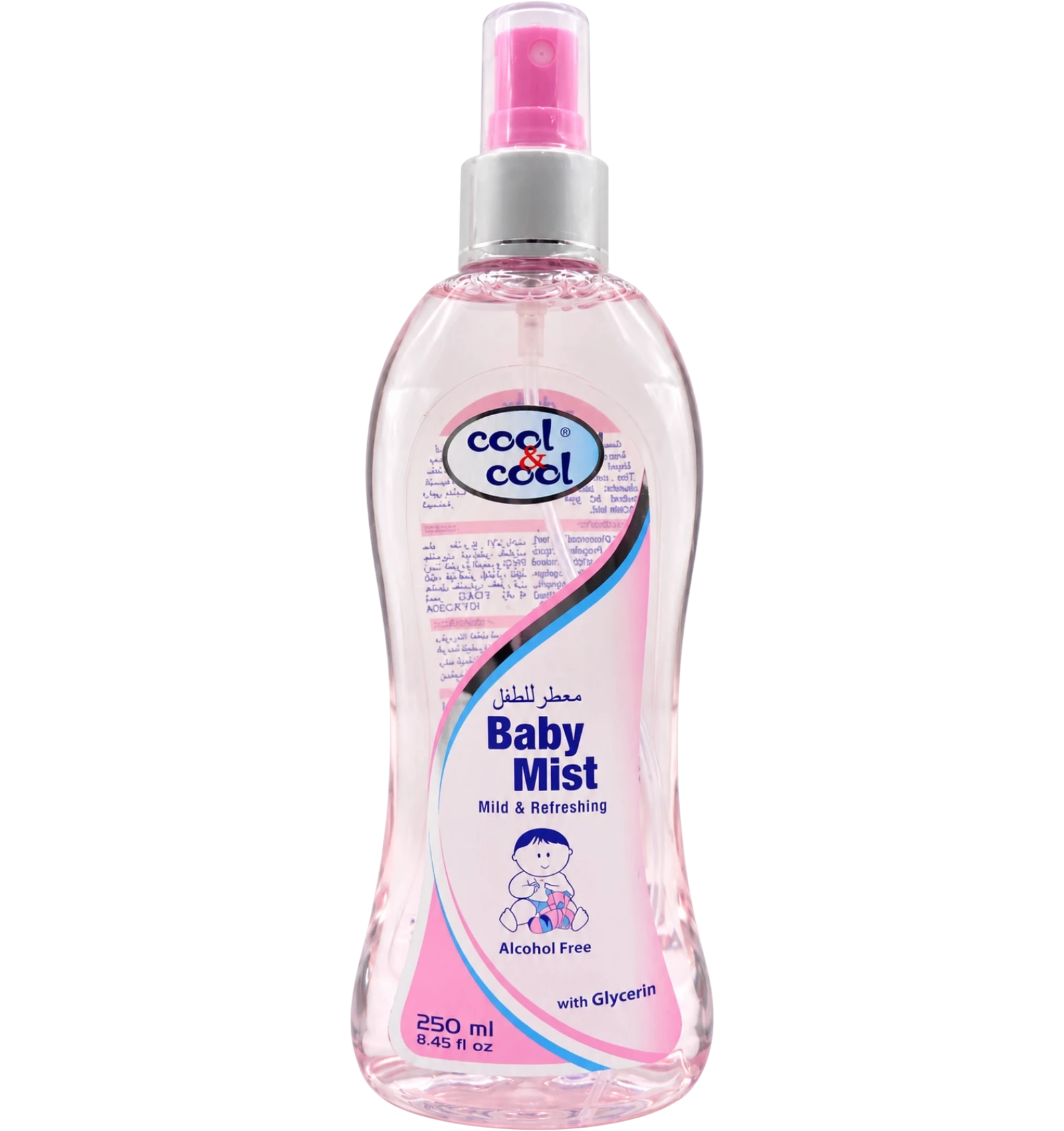 Cool & Cool Baby Body Mist With Glycerin 250ml (Pink)