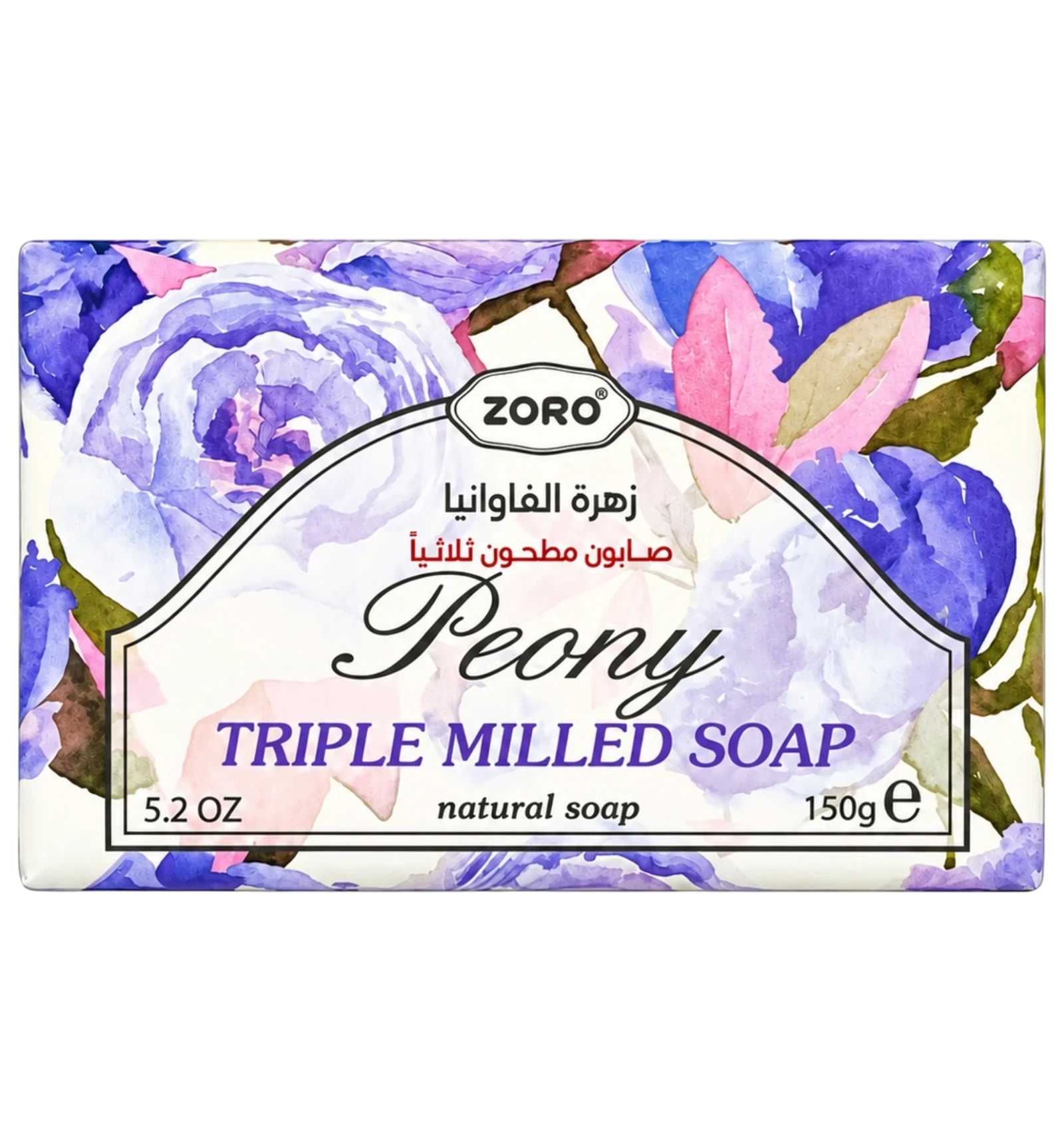 Zoro Bath Bar Soap With Peony 150g