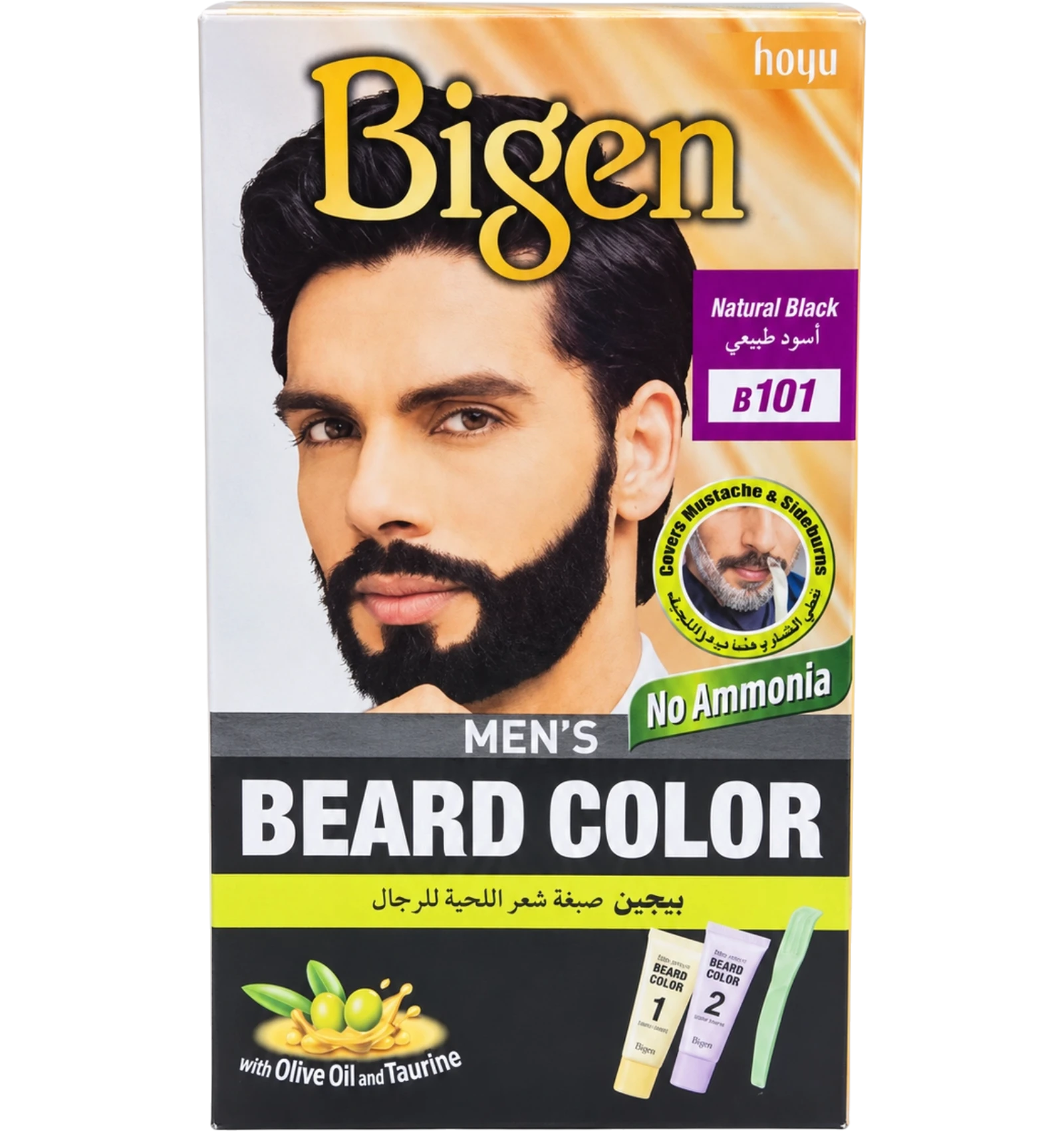 Bigen Beard Color for Men B-101 Natural Black 40g