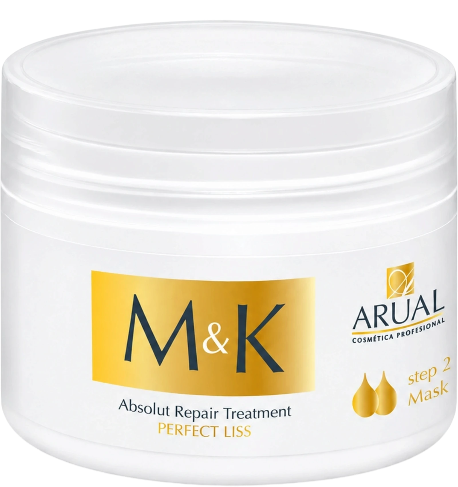 M&K Perfect Liss Absolut Repair step 2 hair mask 250ml white jar