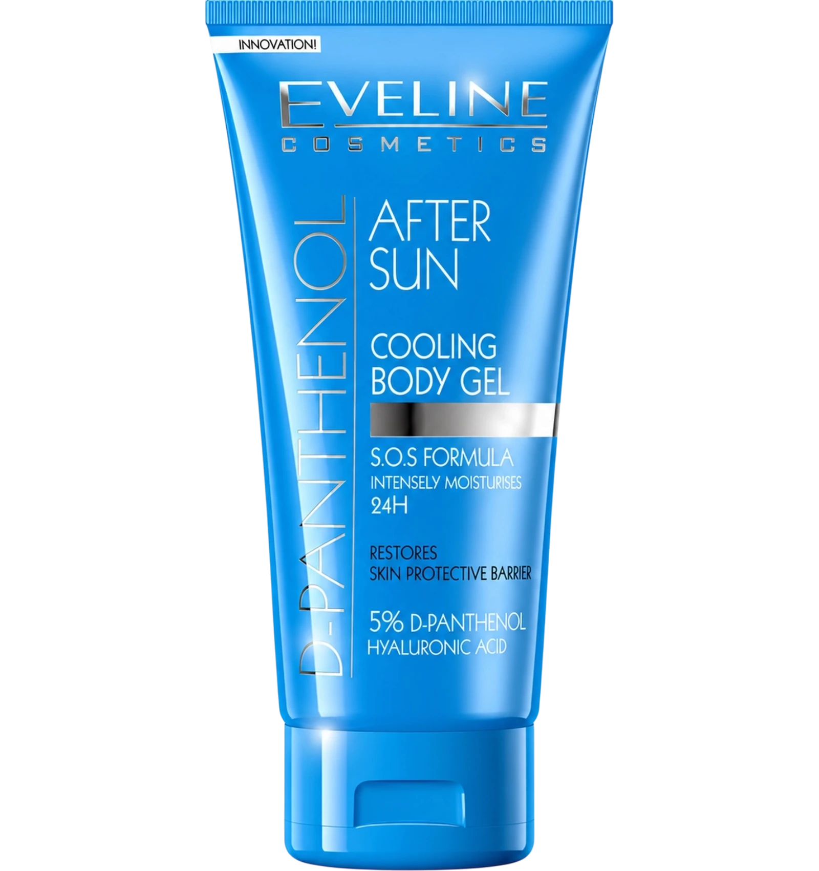 Eveline after sun cooling body gel with hyaluronic acid 150ml blue tube