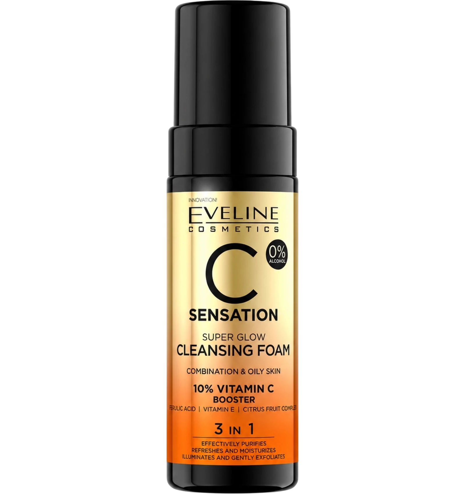 Eveline Sensation Foaming Face Cleanser with Vitamin C 150ml