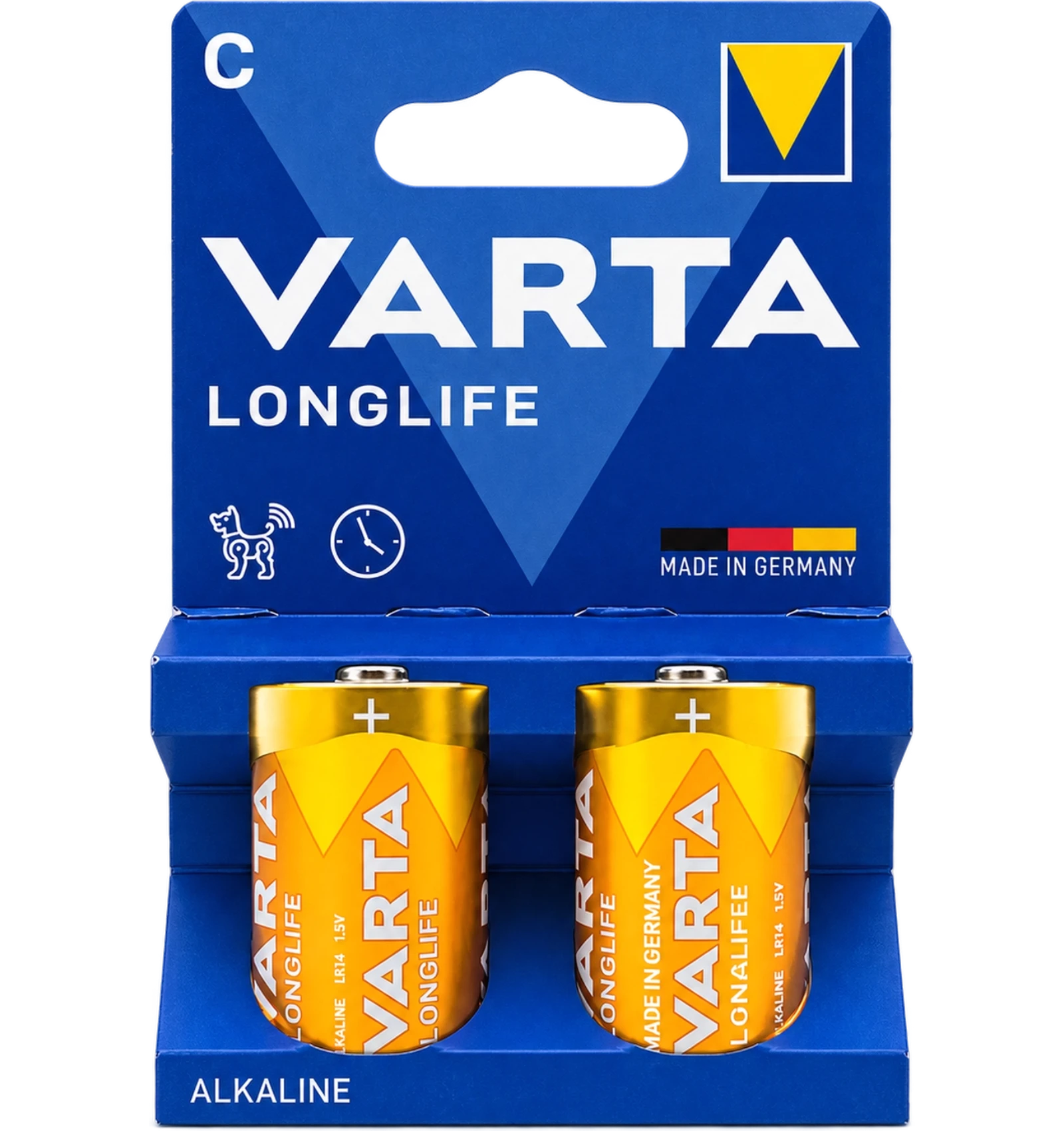 Varta Longlife C Batteries 2 Pcs