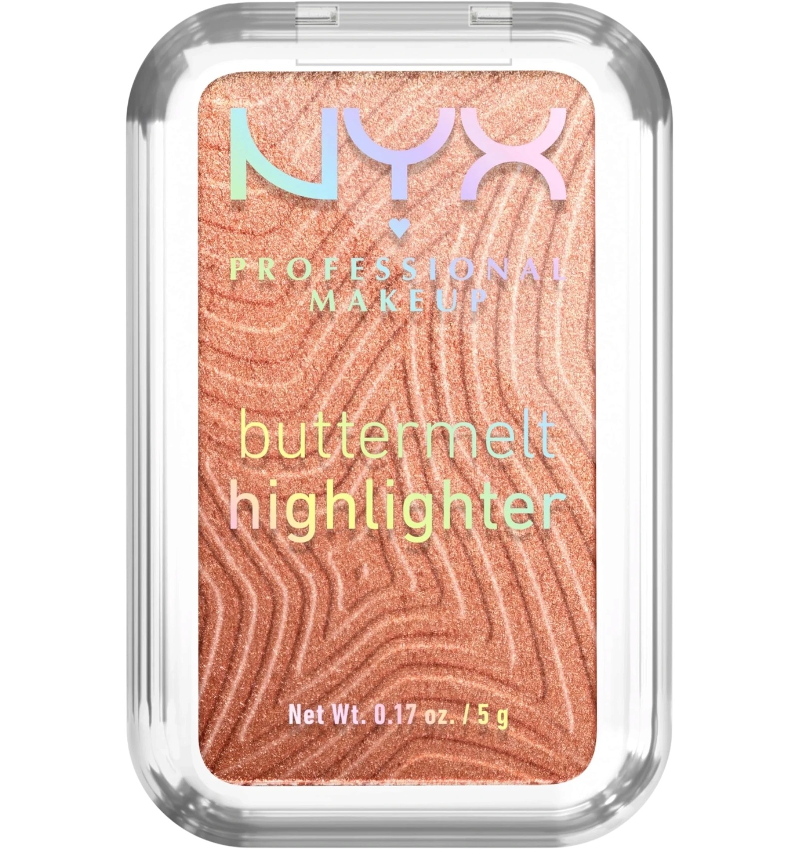 NYX Buttermelt Highlighter 35 Butta in Bronze clear lid compact 5 g