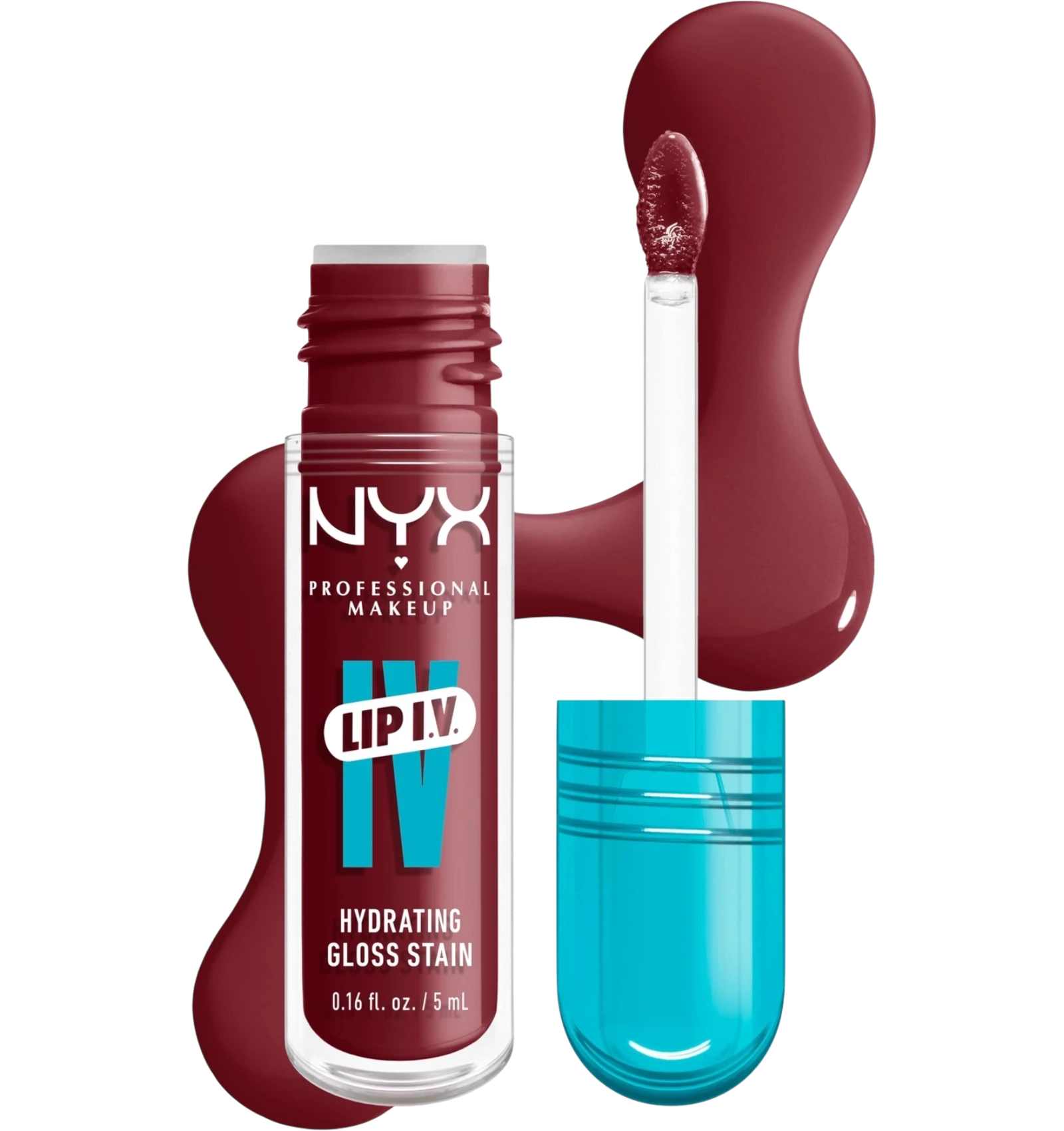 NYX Lip IV hydrating gloss stain 08 Drippin In Rose 5 ml aqua cap