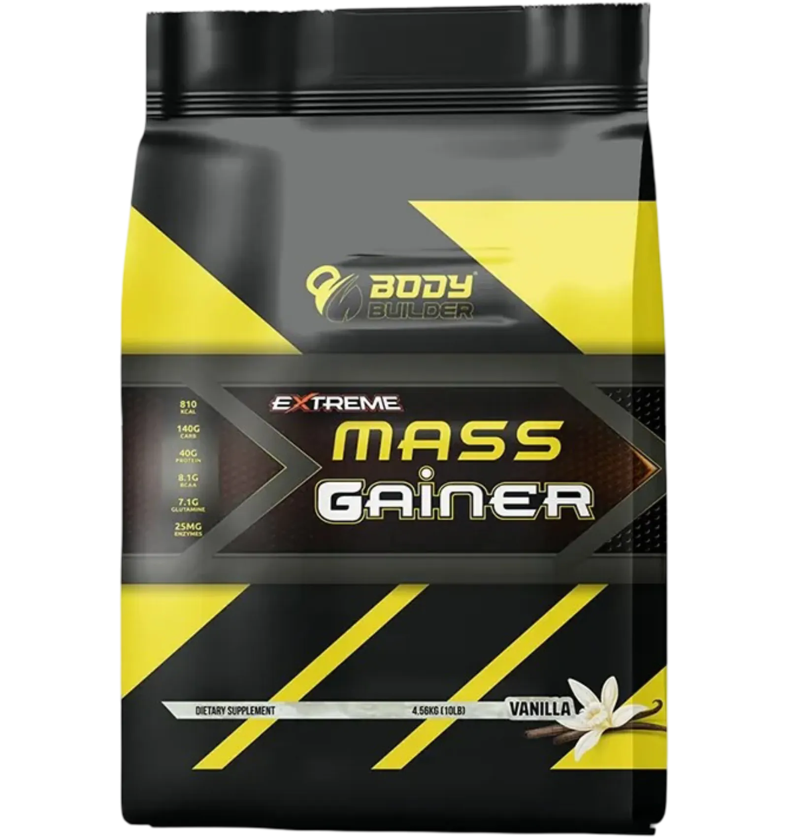 Body Builder Extreme Mass Gainer Vanilla Flavor 10lb Pack