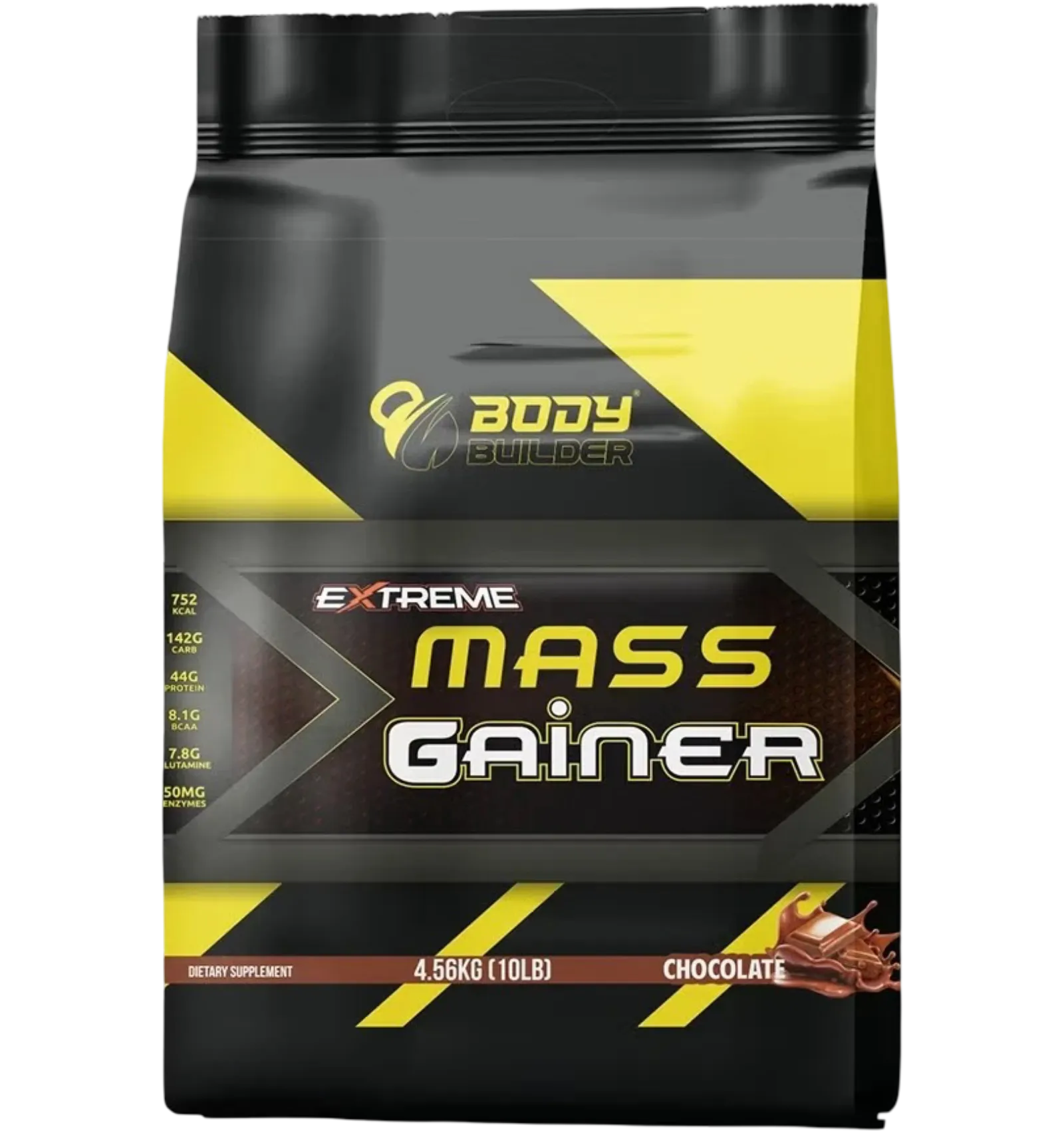 Body Builder Extreme Mass Gainer chocolate flavor 10 lb bag