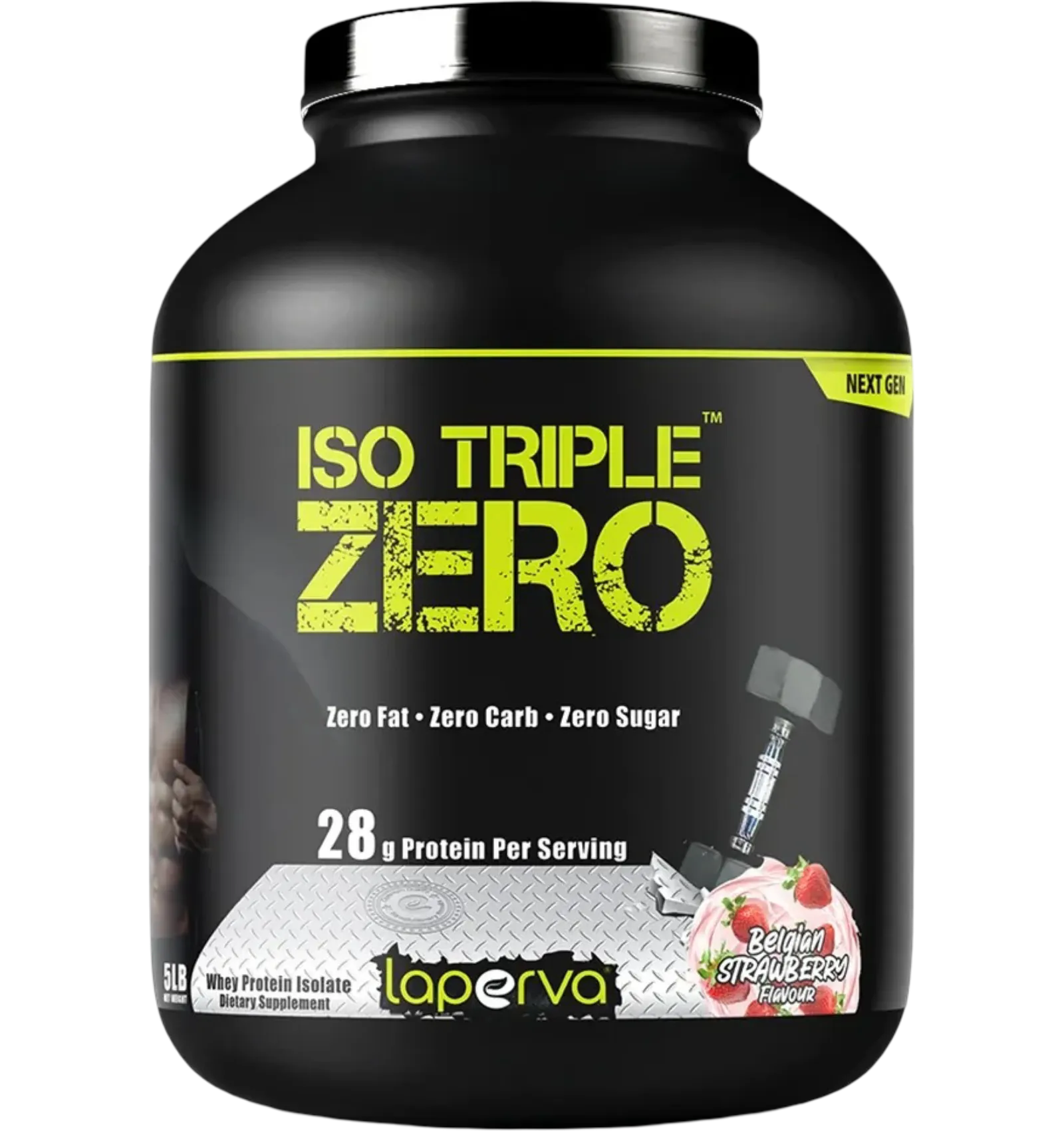 Laperva Iso Triple Zero Belgian strawberry whey isolate 5lb