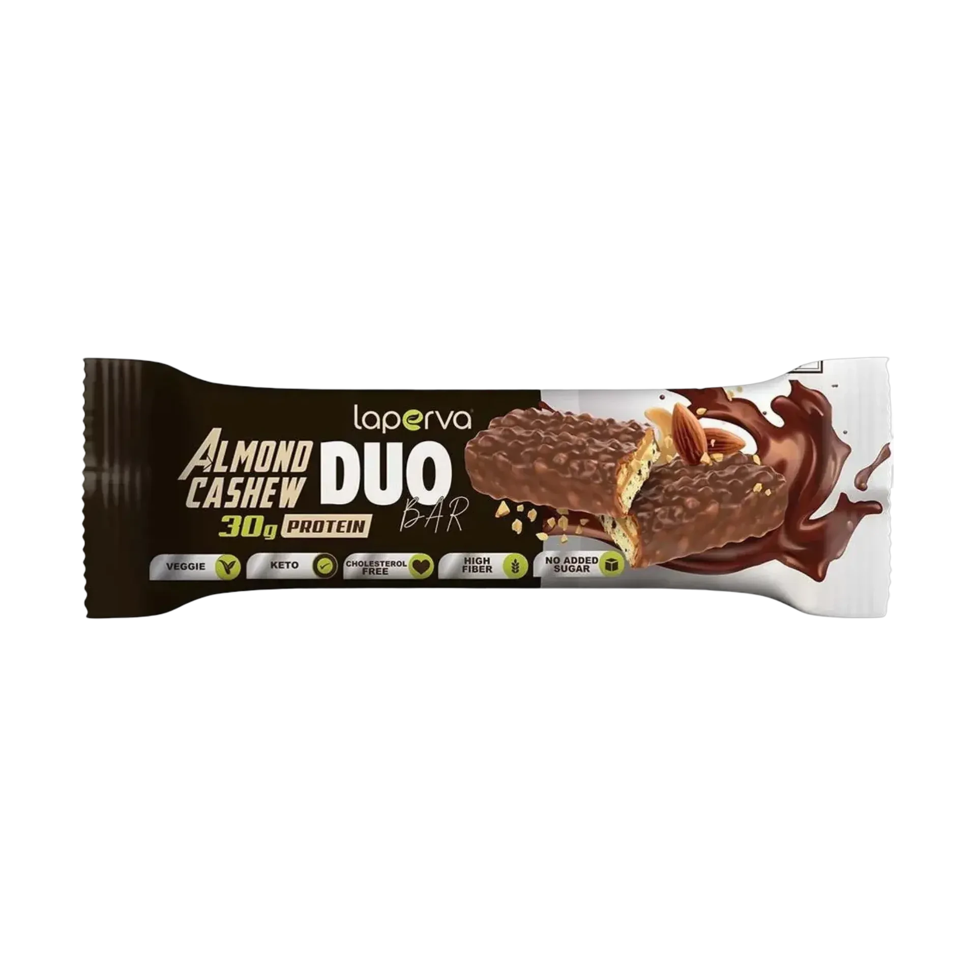 Laperva Protein Duo Bar Almond Cashew flavor 90g with 30g protein