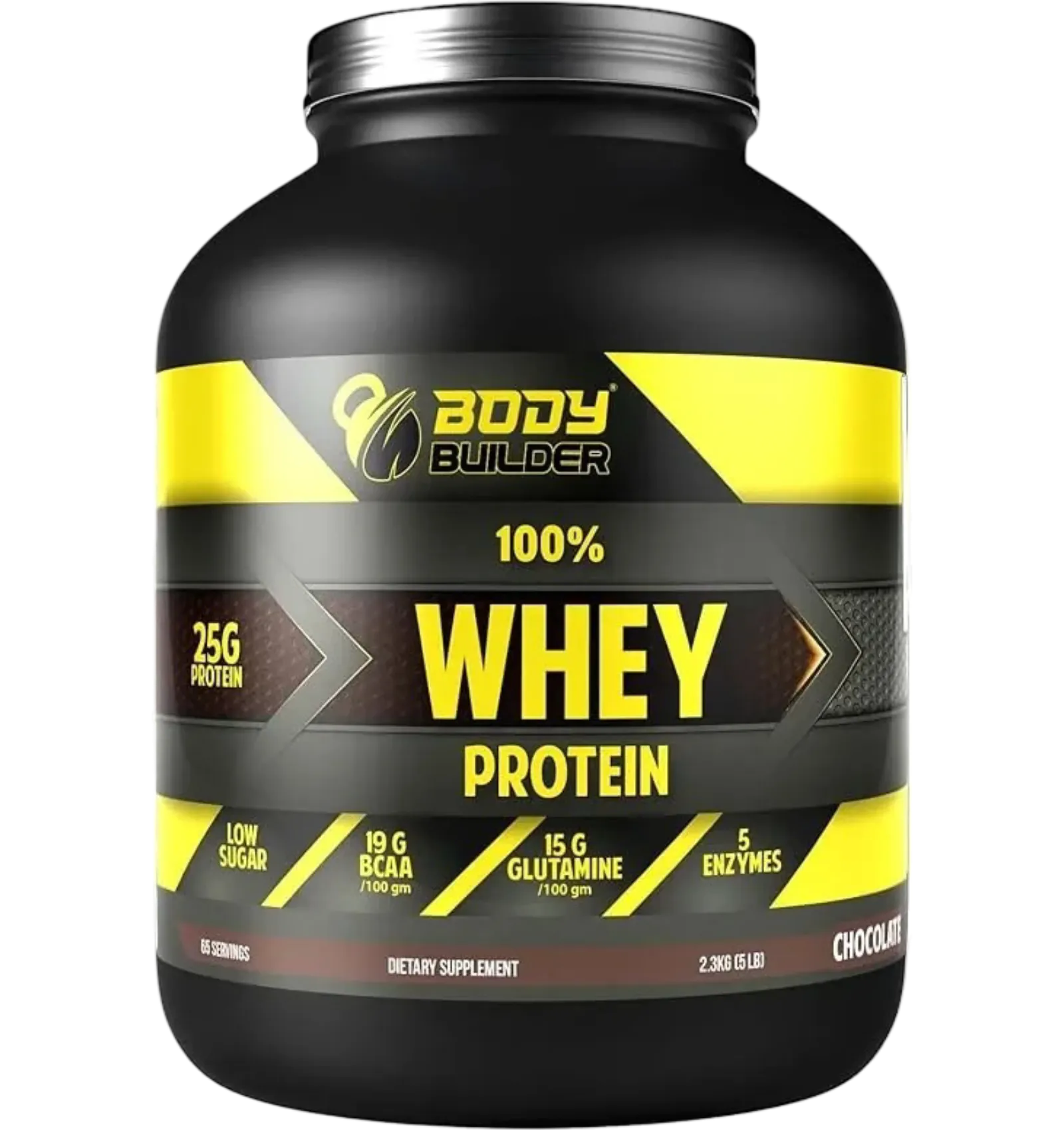 Body Builder 100% whey protein powder in chocolate flavor 5lb