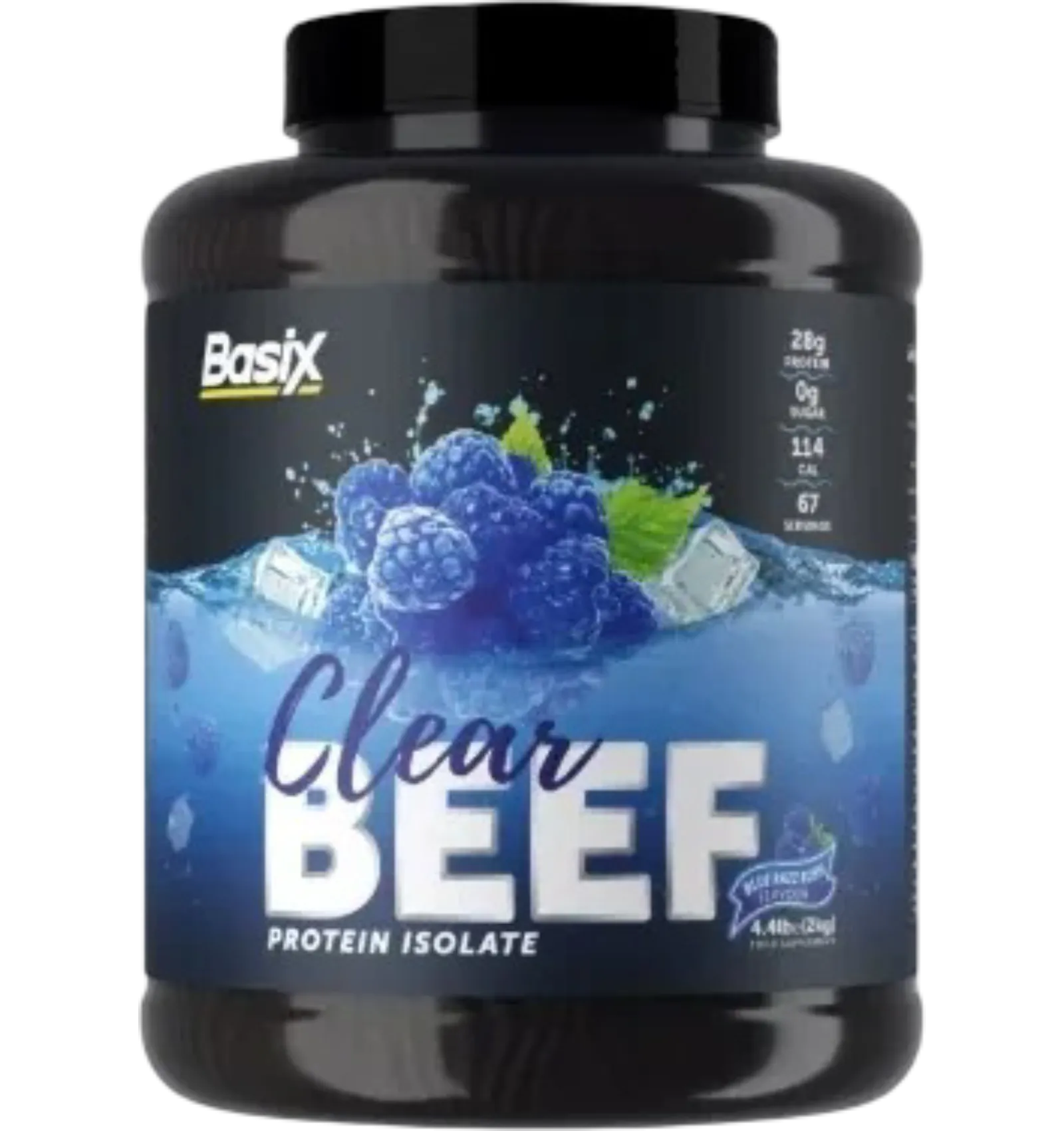 Basix Clear Beef Protein Isolate Blue Razz Rush 4.4lb