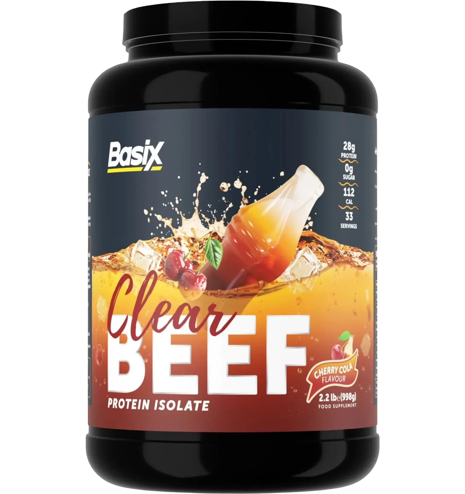 Basix Clear Beef Protein Isolate Cherry Cola Flavor 2.2lb