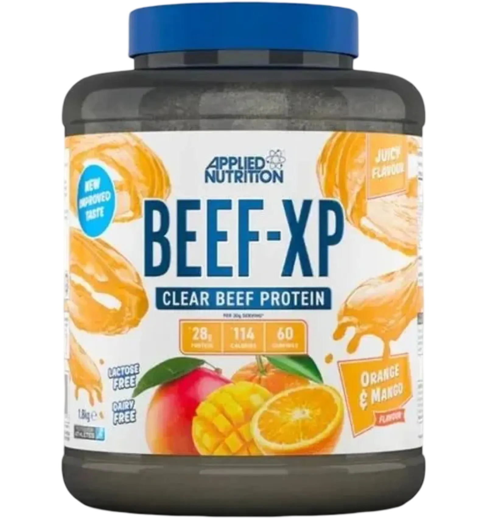 Applied Nutrition Beef-XP clear beef protein in orange and mango flavor