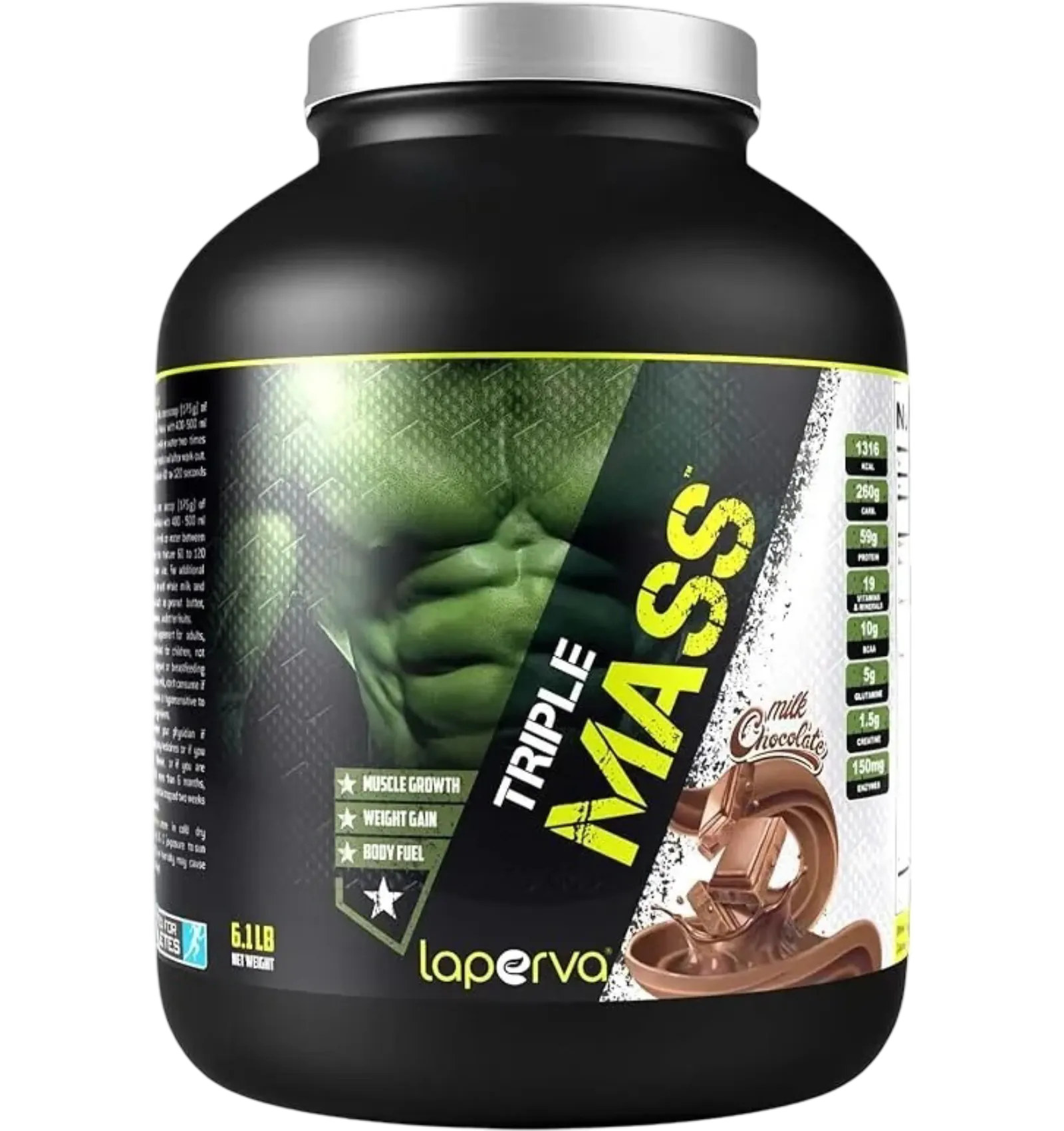 Laperva Triple Mass Gainer milk chocolate flavor 6.1 lb