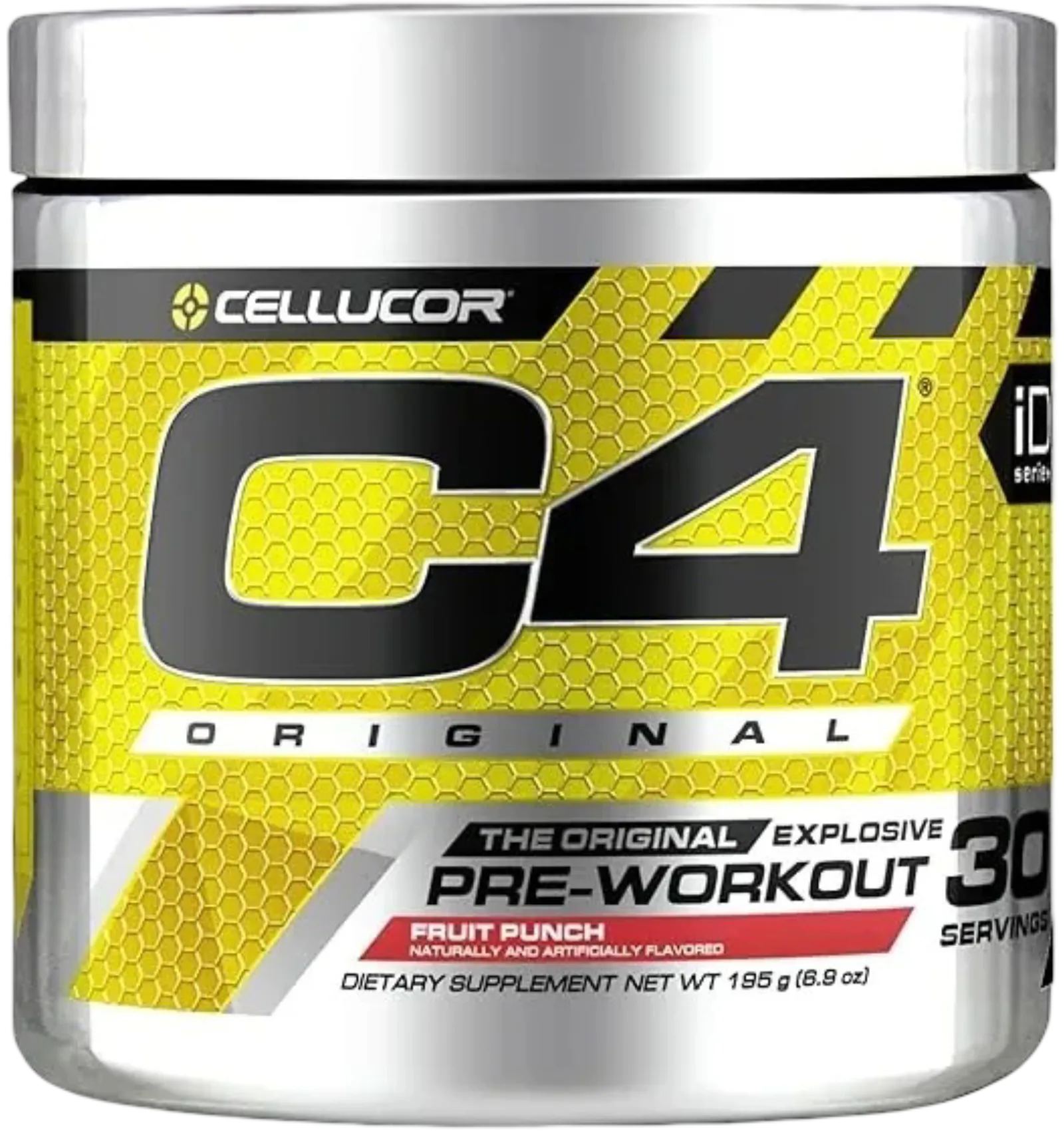 Cellucor C4 Original pre workout powder in fruit punch flavor 195g