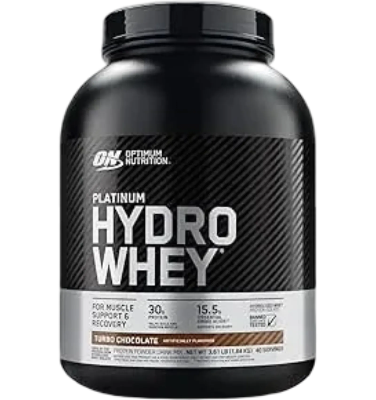 Optimum Nutrition Platinum HydroWhey Turbo Chocolate Protein 1.8lb