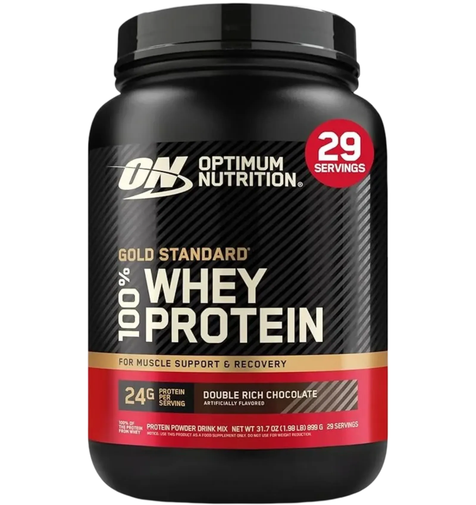 Optimum Nutrition Gold Standard Whey double rich chocolate 2lb tub
