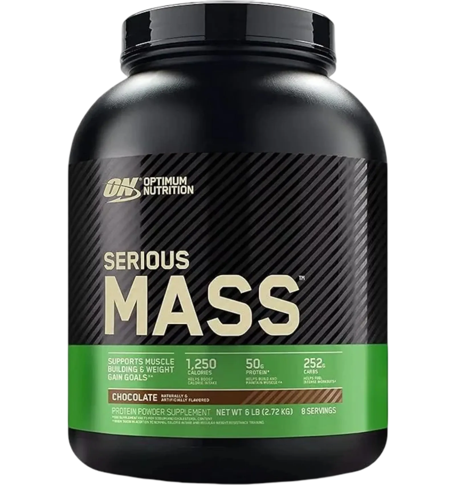Optimum Nutrition Serious Mass Weight Gainer Chocolate Flavor 6lb 8 Servings