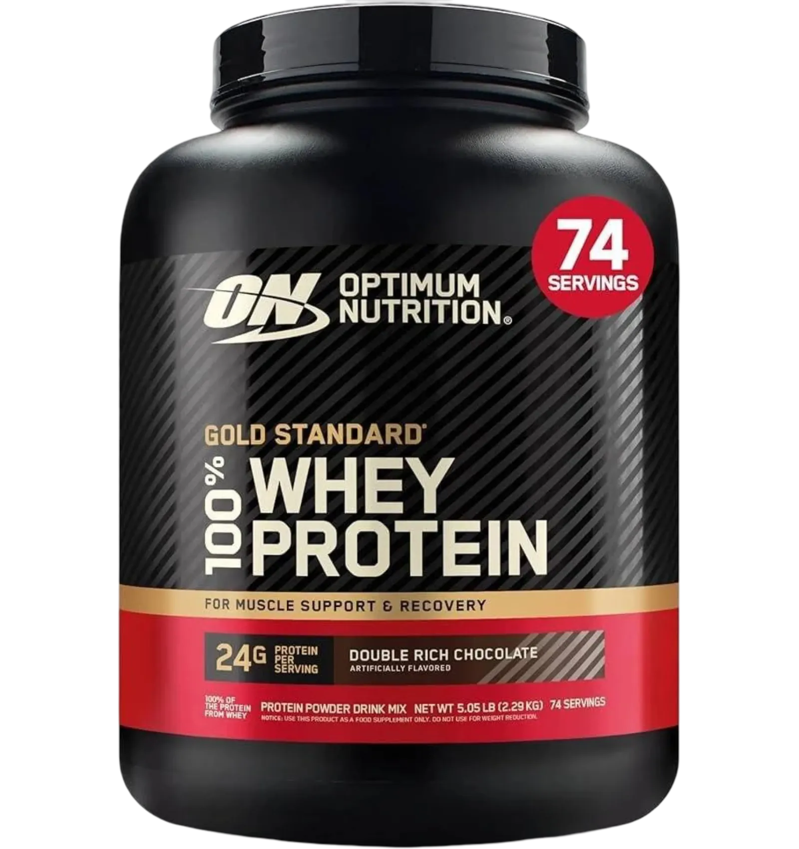 Optimum Nutrition Gold Standard Whey Double Rich Chocolate 5LB Tub