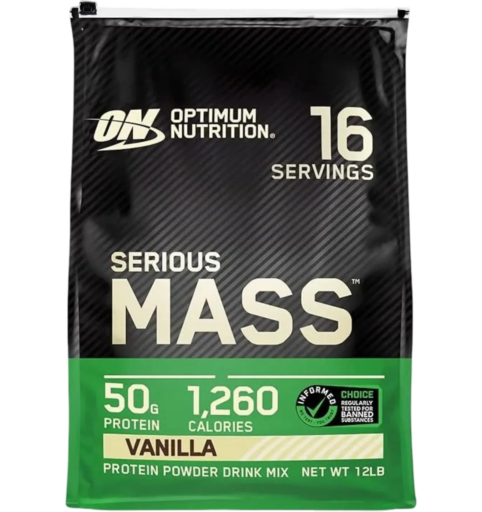 Optimum Nutrition Serious Mass Vanilla weight gainer 12 lb