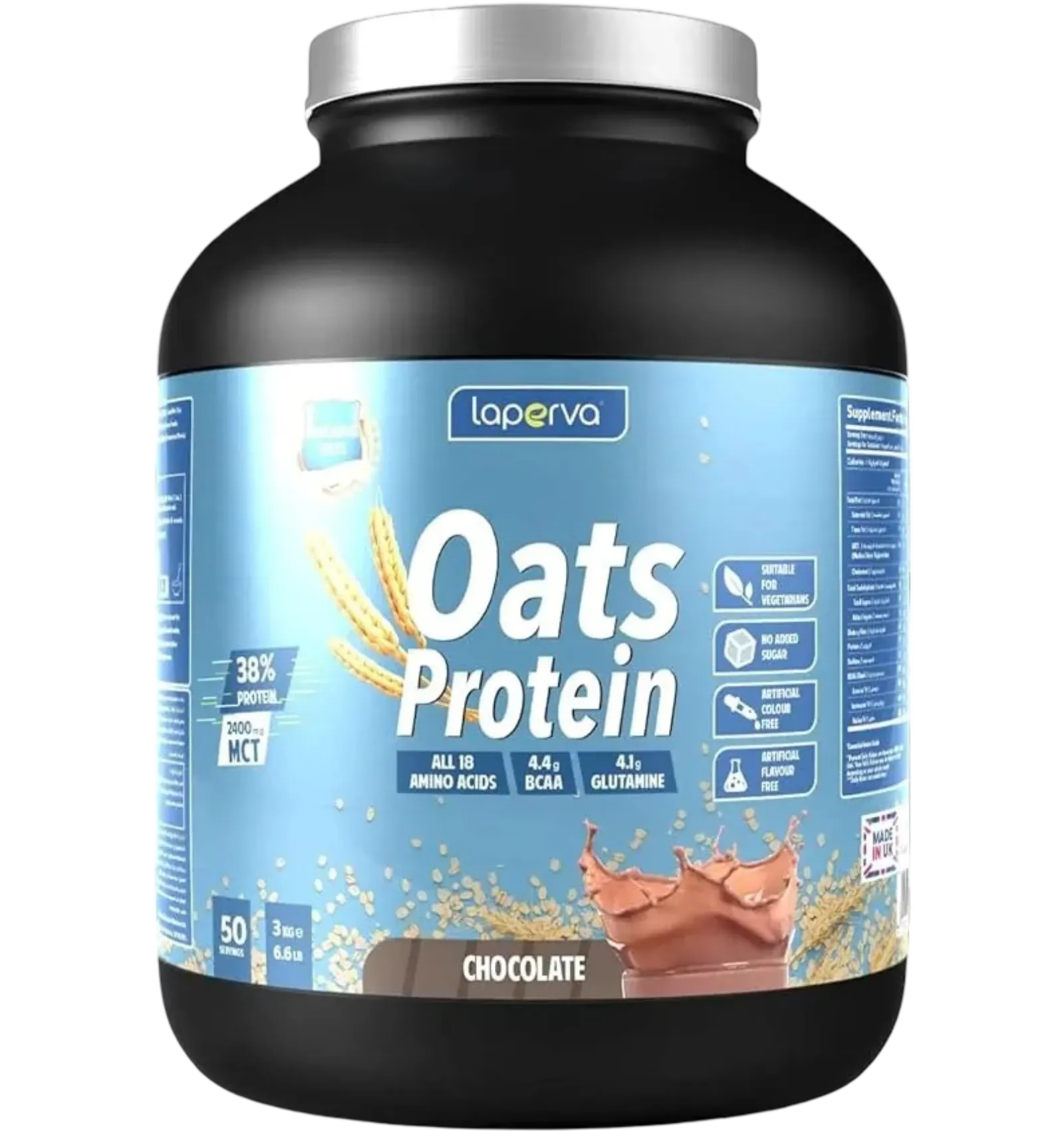 Laperva Oats Protein Chocolate flavor 3kg 50 servings