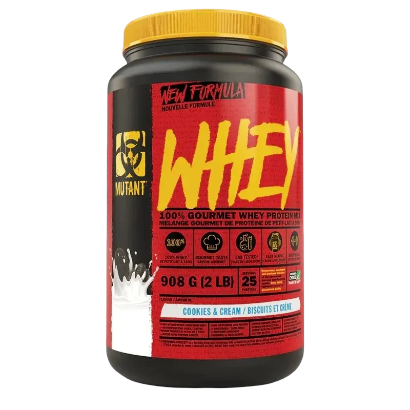 Mutant Whey 100% Gourmet Cookies Cream 908g protein powder