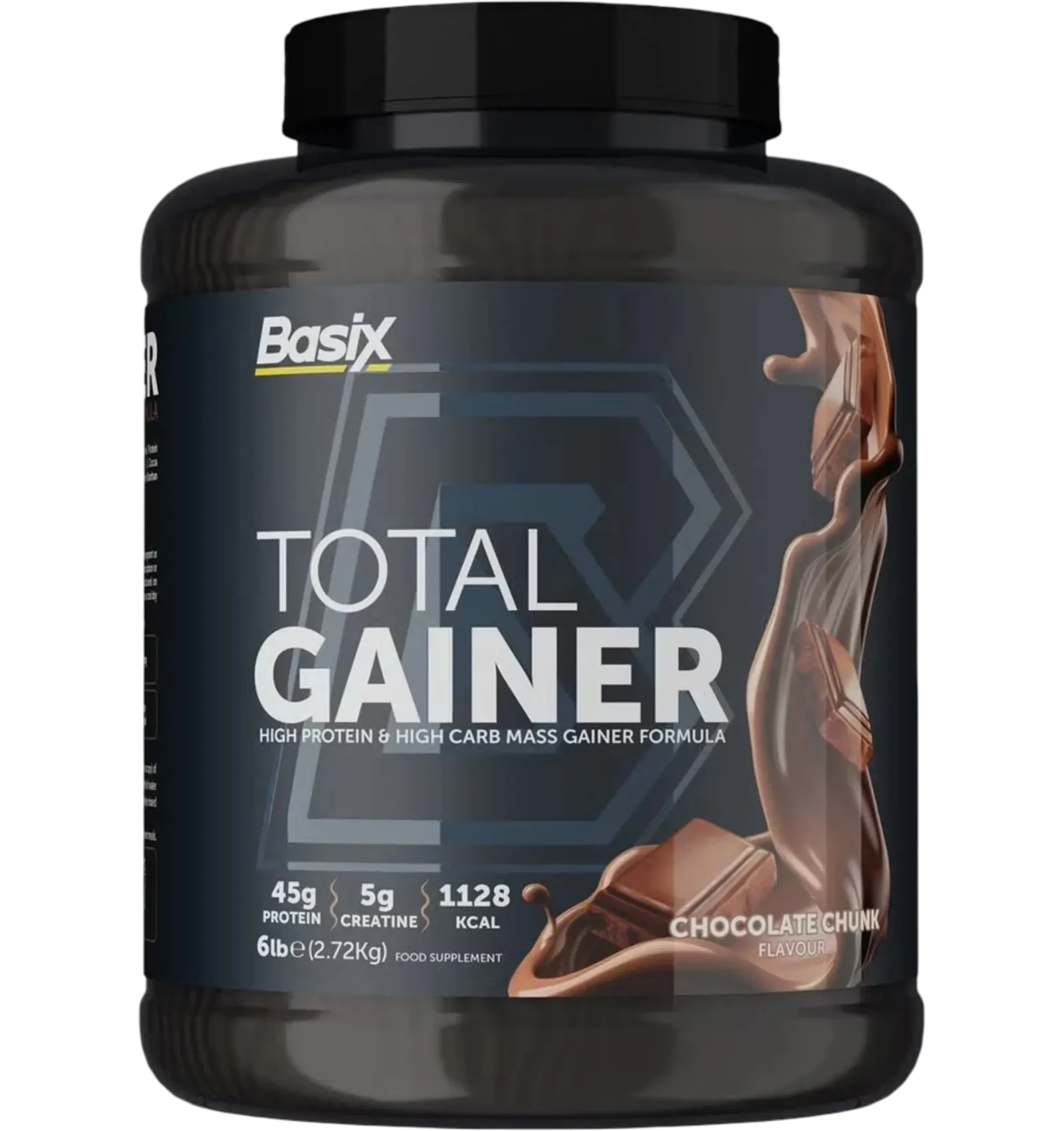 Basix Total Gainer High Protein Mass Gainer Chocolate Chunk 6lb