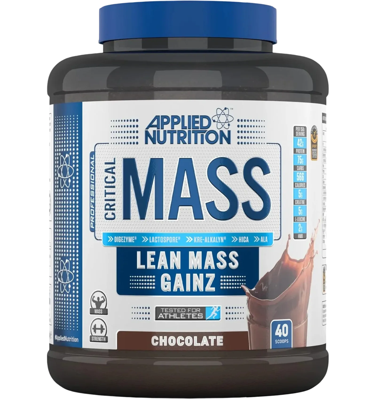 Applied Nutrition Critical Mass lean gainer shake in chocolate 2.4kg