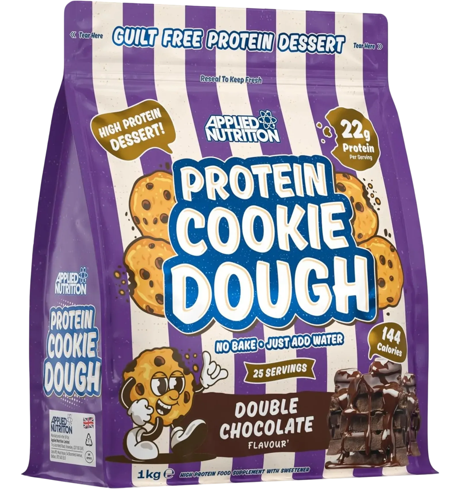Applied Nutrition protein cookie dough Double Chocolate flavor 1kg pack