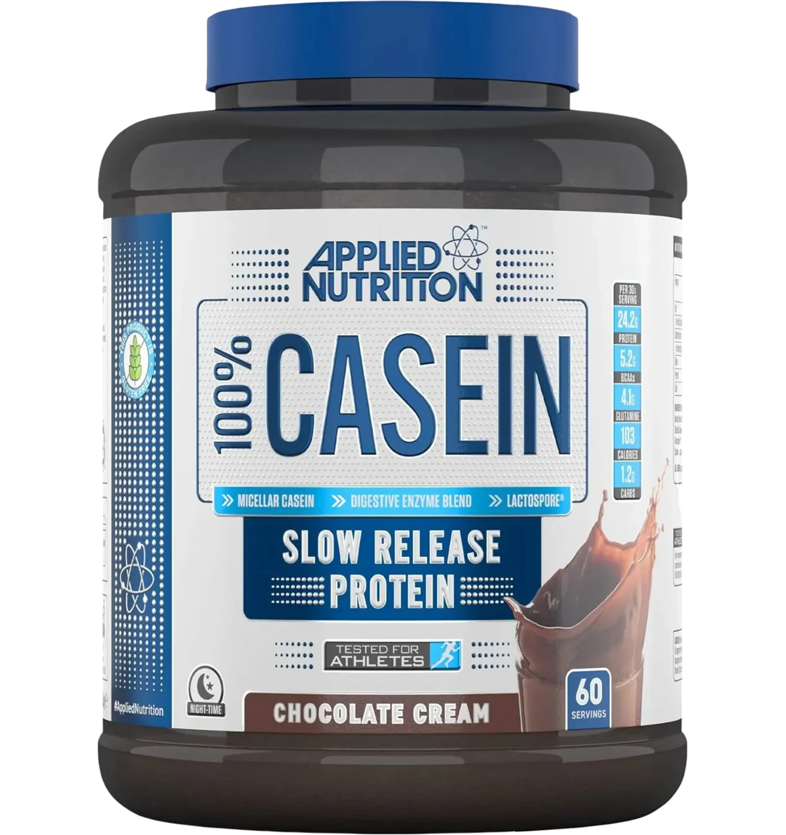 Applied Nutrition 100% Micellar Casein slow release protein in chocolate 1.8kg