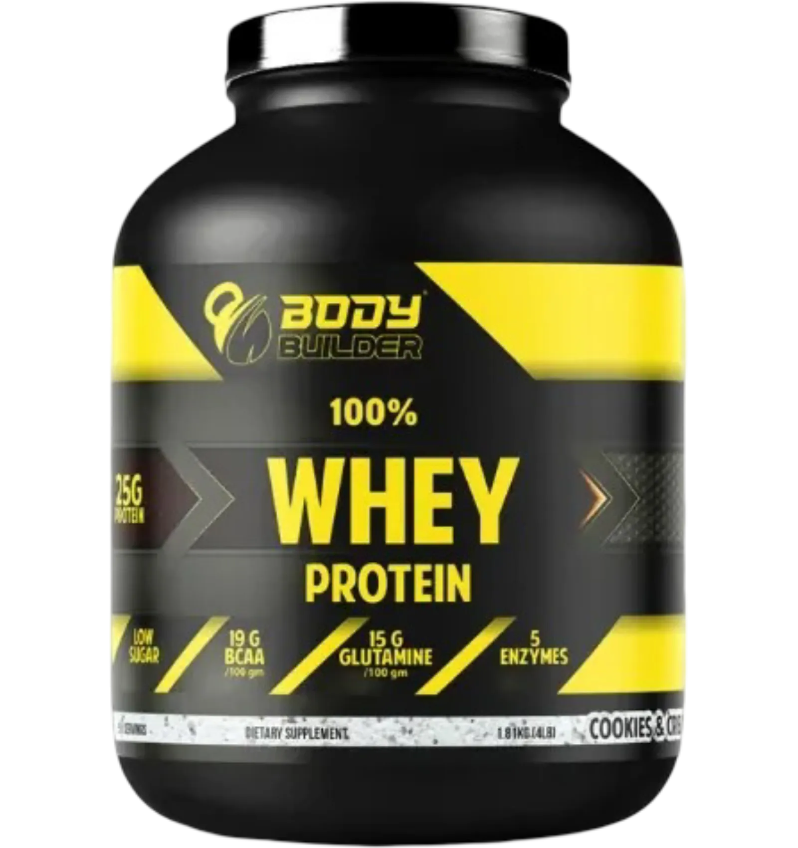 Body Builder 100% Whey Protein Cookies and Cream flavor 4 lb