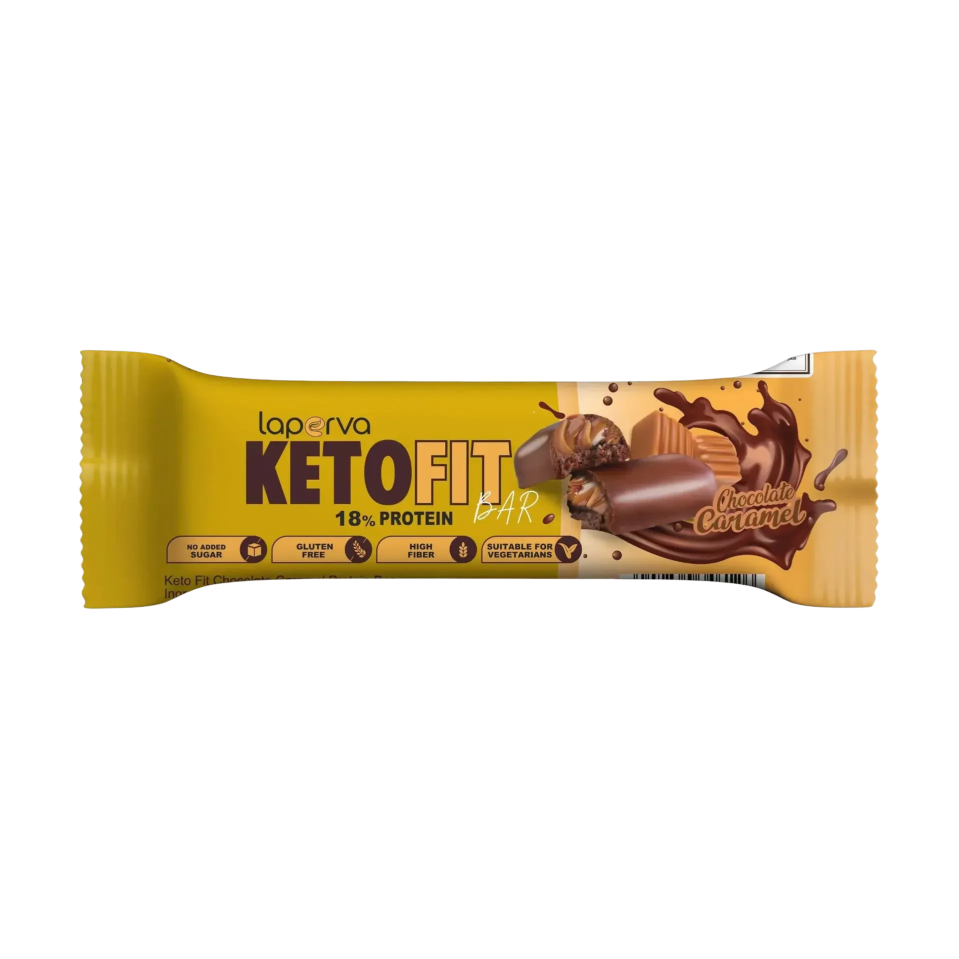 Laperva Keto Fit protein bar in Chocolate Caramel flavor 33.3g