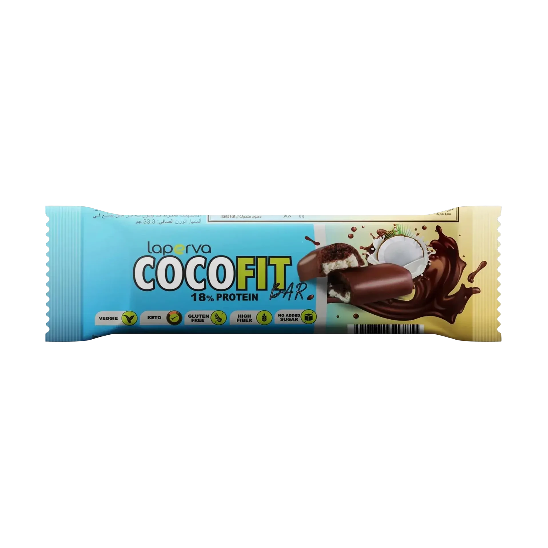 Laperva Cocofit protein bar chocolate coconut flavor 33.3g