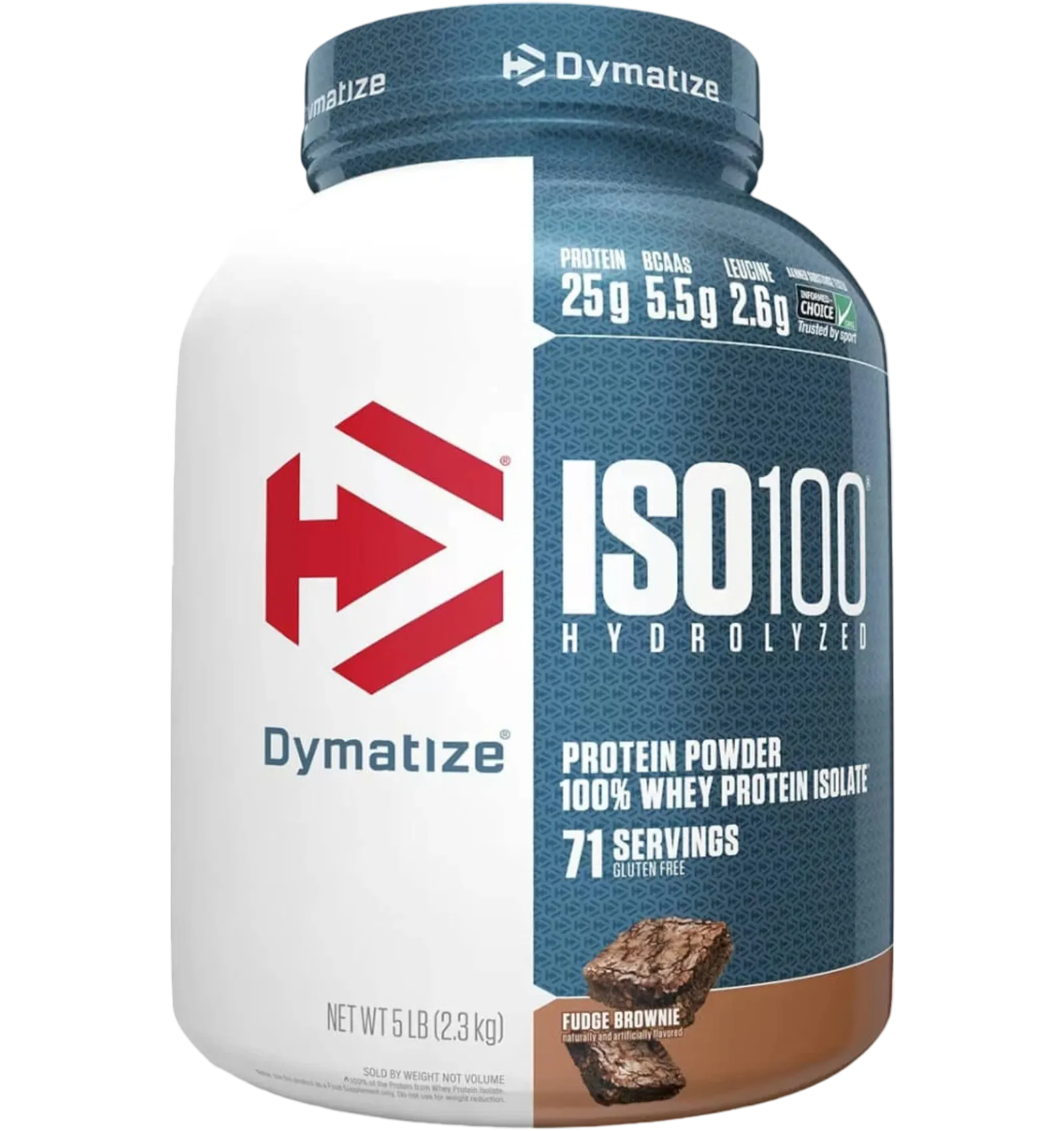 Dymatize ISO 100 Hydrolyzed Whey Protein Fudge Brownie Flavor 2.3kg