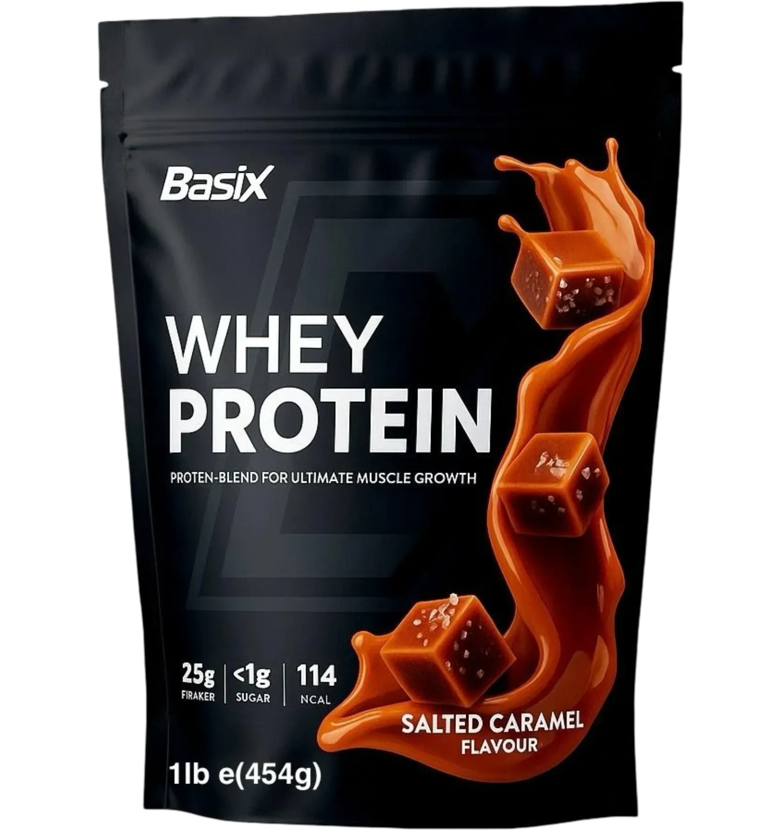 Basix Whey Protein Powder Salted Caramel Flavor 227g